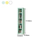 13.78"W Bookcase Scandinavian Style Shelf Bookcase for Home and Office with Door Clearhalo 'Bookcases' 'furn' 'furn_bookcases' 'Furniture' 'furniture_bookcases' 'kitchen' 'kitchen_bookcases' 'Living Room Furniture' 'Office Furniture' 1200x1200_9e4ff9a3-9a8e-40a5-905d-8d684d5c4c40