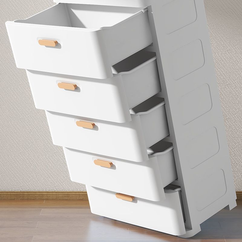 Plastic Matte Finish Non-Hanging Armoire Modern Storage Cabinet for Home