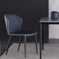 Silla de cena de comedor de metal industrial sillas de comedor de cuero por imitación para uso de restaurantes