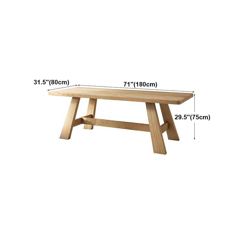 Modern Style Office Desk Solid Wood Trestle Desk for Home Use Clearhalo 'furn' 'furn_office_desk' 'Furniture' 'furniture_office_desk' 'Office Desks' 'Office Furniture' 'office_desk' 1200x1200_9e51c5d4-c118-414f-8f60-95e303488047