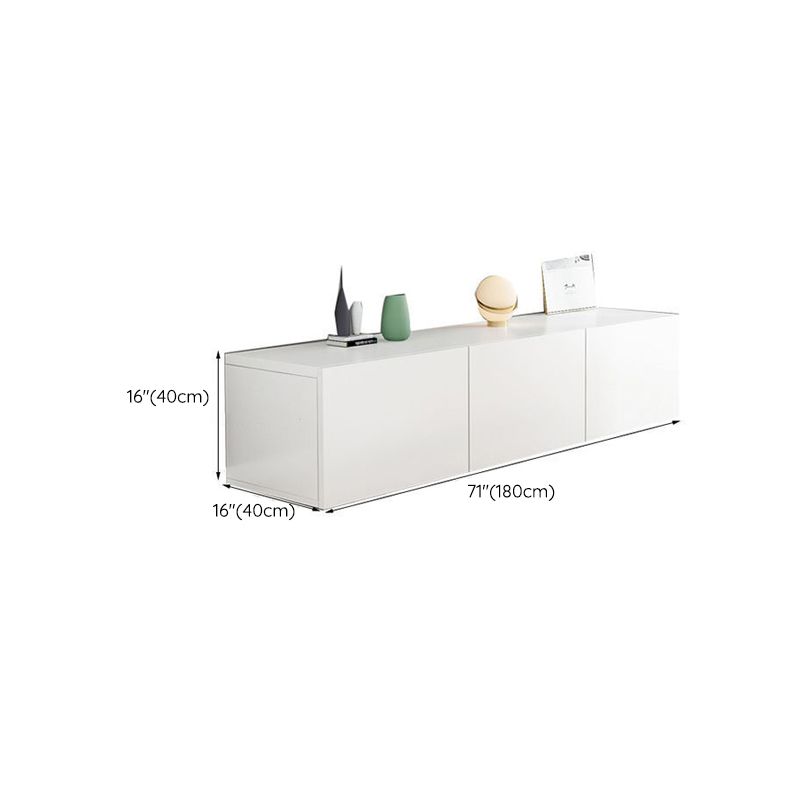 Contemporary Wood White TV Stand Console Enclosed Storage TV Media Stand for Living Room Clearhalo 'furn' 'furn_tv_stands_entertainment_centers' 'Furniture' 'Living Room Furniture' 'TV Stands & Entertainment Centers' 'TV Stands & Media Storage Furniture' 'tv_stands_entertainment_centers' 1200x1200_9e53bdb1-8f19-42a3-b26d-5ecf2992a3ea