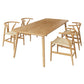 Simplicity Home Solid Wood Dining Table Rectangle Shape Dining Table with 4 Legs Base Clearhalo ' dining_table' 'Dining Tables & Seating' 'Dining Tables' 'furn' 'furn_dining_table' 'Furniture' 'furniture_dining_table' 'Kitchen & Dining Furniture' 'kitchen&dining_furn' 'kitchen' 'kitchen_dining_table' 1200x1200_9e54059d-3ce9-4007-beb1-e67bd6b77c60