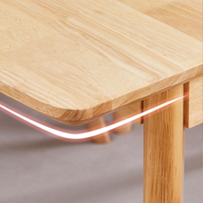 Modern Dining Table Extendable Solid Wood Dining Table for Dining Room