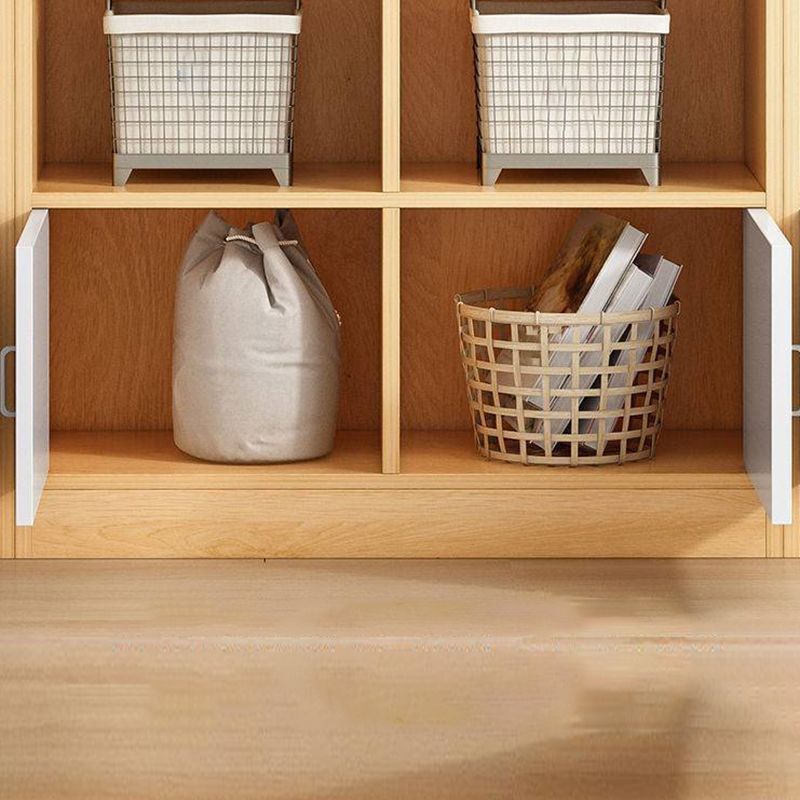 Modern Vertical Closed Back Bookcase Engineered Wood Bookshelf with Cabinets Clearhalo 'Bookcases' 'furn' 'furn_bookcases' 'Furniture' 'Office Furniture' 1200x1200_9e5507b8-5b51-4f23-8d69-89d76bcb0607