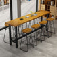 Modern Style 1/9 Pieces Bar Table Set Rectangle Pine Wood Counter Table for Cafe Clearhalo 'Bar Furniture' 'furn' 'furn_home_bar_bar_sets' 'Furniture' 'Home Bars & Bar Sets' 'home_bar_bar_sets' 'Kitchen & Dining Furniture' 1200x1200_9e55b19e-c03f-4a3d-a0dc-d60b12eed7d7