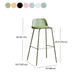 Contemporary Metal Plastic Barstool Bristol Bar Stool with Footrest and Low Back Clearhalo 'Bar Furniture' 'Bar Stools' 'bar_stools' 'furn' 'furn_bar_stools' 'furniture_bar_stools' 'Kitchen & Dining Furniture' 'kitchen&dining_furn' 'kitchen' 'kitchen_furn' Furniture' 1200x1200_9e568ad9-05e4-4a9a-b57a-b85569fd675c