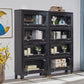 Glam Style Standard Bookshelf Solid Wood Shelf Bookcase with Doors Clearhalo 'Bookcases' 'furn' 'furn_bookcases' 'Furniture' 'furniture_bookcases' 'kitchen' 'kitchen_bookcases' 'Living Room Furniture' 'Office Furniture' 1200x1200_9e569514-201a-4ac9-a33a-afb307323934
