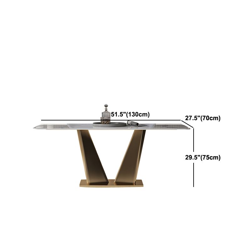 Nordic Glam Rectangle Sintered Stone Dining Table Set 1/4/5/7 Pieces Dining Set Clearhalo 'Dining Room Sets' 'Dining Tables & Seating' 'dining_room_set' 'furn' 'furn_dining_room_set' 'Furniture' 'furniture_dining_room_set' 'Kitchen & Dining Furniture' 1200x1200_9e57be7a-c9aa-485e-8a80-87e01ea1ccda