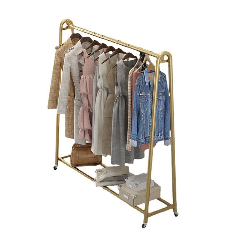 Moderne Style -Rack Metallic Free Standing Coat Rack mit Lagerregale