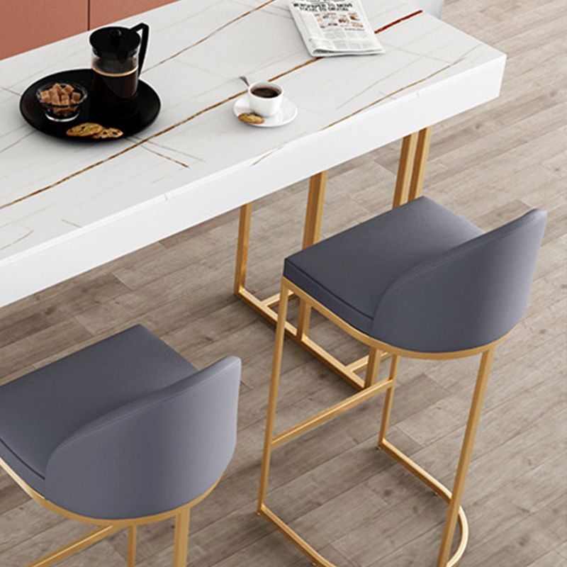 Glam 1/3/4 Stück Stange Tisch Set Rechteckstange mit Metallhöfen