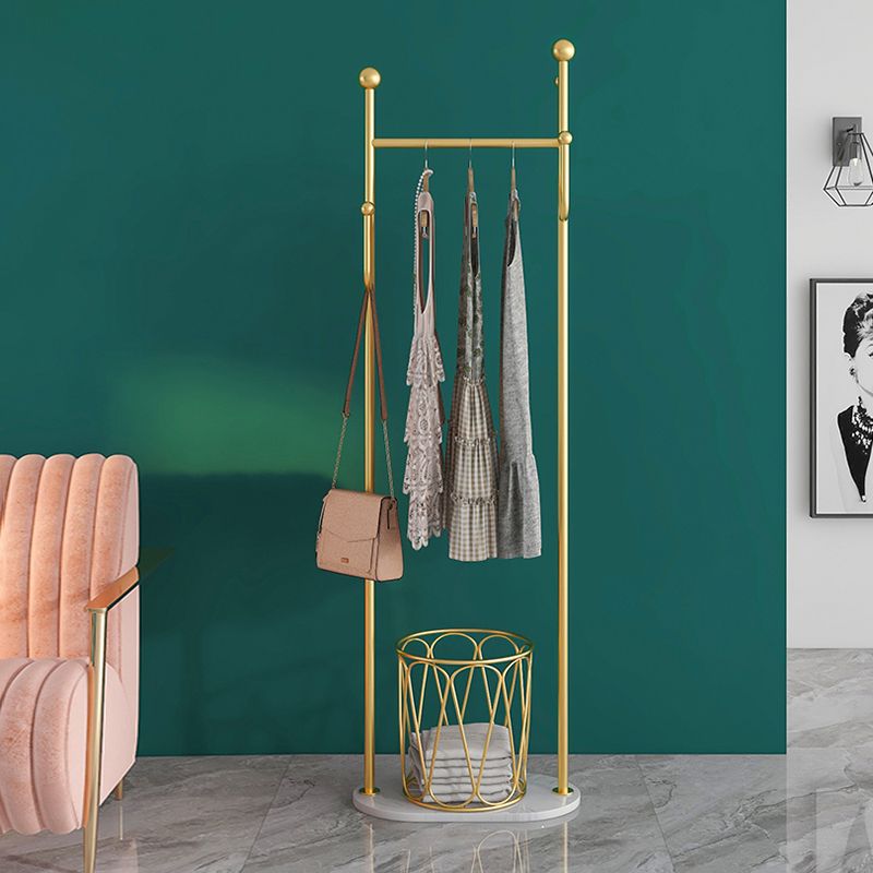 Gorgeous Metal Coat Hanger Plain Basket Storage Coat Rack with Coat Hooks Clearhalo 'Entry & Mudroom Furniture' 'furn' 'furn_hall_tree_coat_racks' 'Furniture' 'Hall Trees & Coat Racks' 'hall_tree_coat_racks' 1200x1200_9e5ab930-0f2c-41e7-9df1-a22f95cd9660