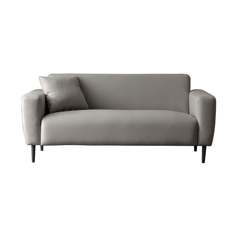 Modernism Square Arm Sofa 3-Seater 29.13" D x 27.56" H Loveseat Clearhalo 'furn' 'furn_sofas' 'Furniture' 'furniture_sofas' 'kitchen' 'kitchen_sofas' 'Living Room Furniture' 'Sofa' 'sofas' 1200x1200_9e5abb59-cc09-4482-bcc0-b7b3724f544b