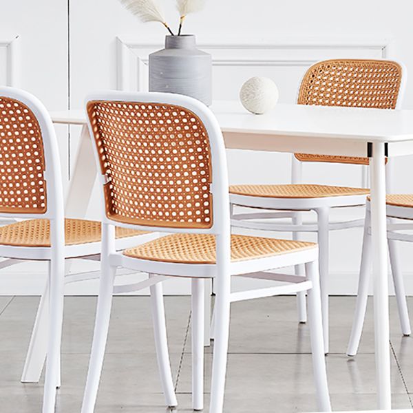 Contemporary Bar and Counter Stool Rattan Full Back Stool with 4 Legs Clearhalo 'Bar Furniture' 'Bar Stools' 'bar_stools' 'furn' 'furn_bar_stools' 'Furniture' 'furniture_bar_stools' 'Kitchen & Dining Furniture' 1200x1200_9e5c9a86-de75-4591-8558-922373fa35af