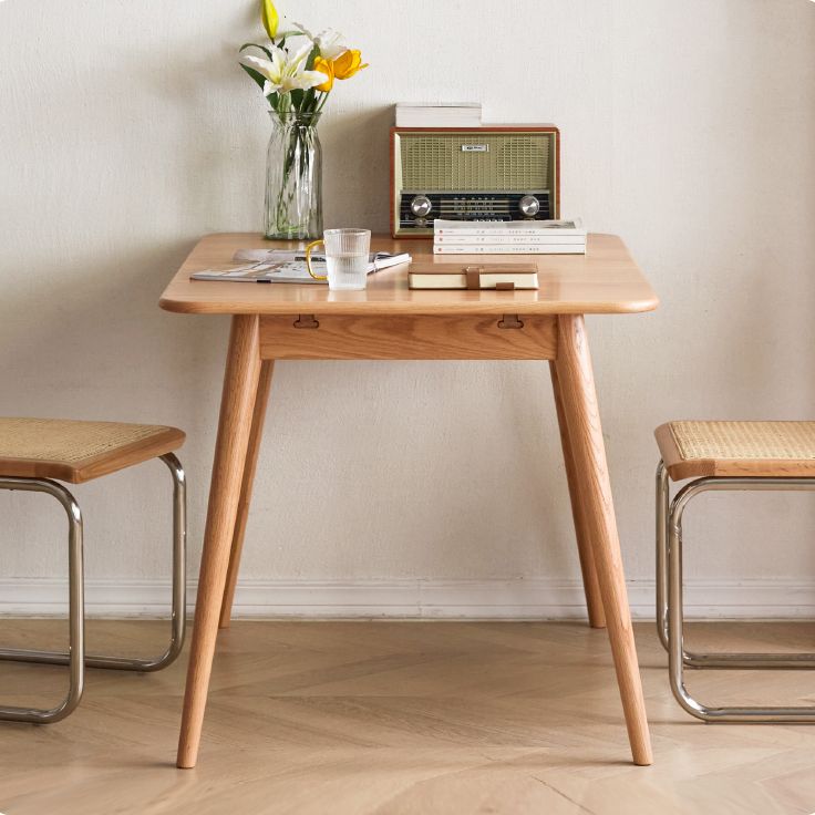 Modern Style Rectangle Extendable Wood Dining Table, 47.2" x 31.5" x 29.5" Clearhalo 'Dining Tables & Seating' 'Dining Tables' 'dining_table' 'furn' 'furn_dining_table' 'Furniture' 'Kitchen & Dining Furniture' 1200x1200_9e5d1fd3-9449-41c6-8472-04eb2523291d