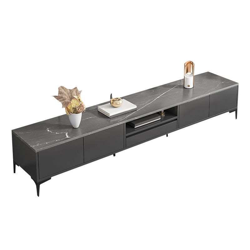 Glam – meuble TV, Console multimédia de rangement ouverte pour le salon
