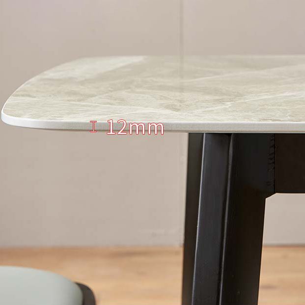 Sintered Stone Table Industrial 4 Legs Table for Dining Room Clearhalo ' dining_table' 'Dining Tables & Seating' 'Dining Tables' 'furn' 'furn_dining_table' 'Furniture' 'furniture_dining_table' 'Kitchen & Dining Furniture' 'kitchen&dining_furn' 'kitchen' 'kitchen_dining_table' 1200x1200_9e5dbb69-b1fe-4f4e-a92c-641ee63794ec