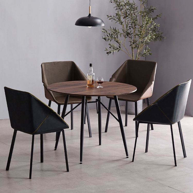 Modern Style Chairs Dining Arm Chair with Metal Legs for Kitchen Clearhalo ' kitchen&dining_furn' 'Dining Chairs' 'Dining Tables & Seating' 'dining_chair' 'furn' 'furn_dining_chair' 'Furniture' 'furniture_dining_chair' 'Kitchen & Dining Furniture' 'kitchen' 1200x1200_9e605af6-3582-4877-a910-2383afde58f3