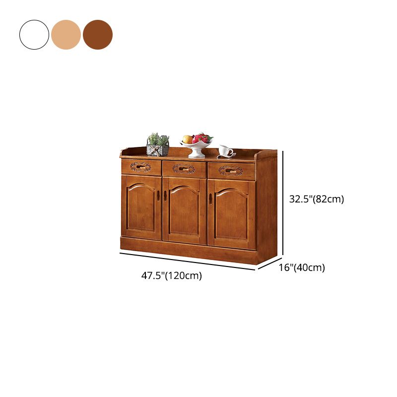 Modern Style Solid Wood Sideboard Table Kitchen Sideboard with Door Clearhalo 'buffet_sideboard' 'Buffets & Sideboards' 'furn' 'furn_buffet_sideboard' 'Furniture' 'Kitchen & Dining Furniture' 1200x1200_9e6092ca-89fc-4775-8168-1e2348f62fb0