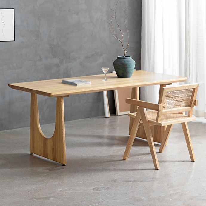 Industrial 1/2/4/5/6 Pieces Rectangle Dining Solid Wood Dining Room Table with Chairs Clearhalo 'Dining Room Sets' 'Dining Tables & Seating' 'dining_room_set' 'furn' 'furn_dining_room_set' 'Furniture' 'Kitchen & Dining Furniture' 1200x1200_9e61341a-742e-406c-b63b-3e37fe24e453