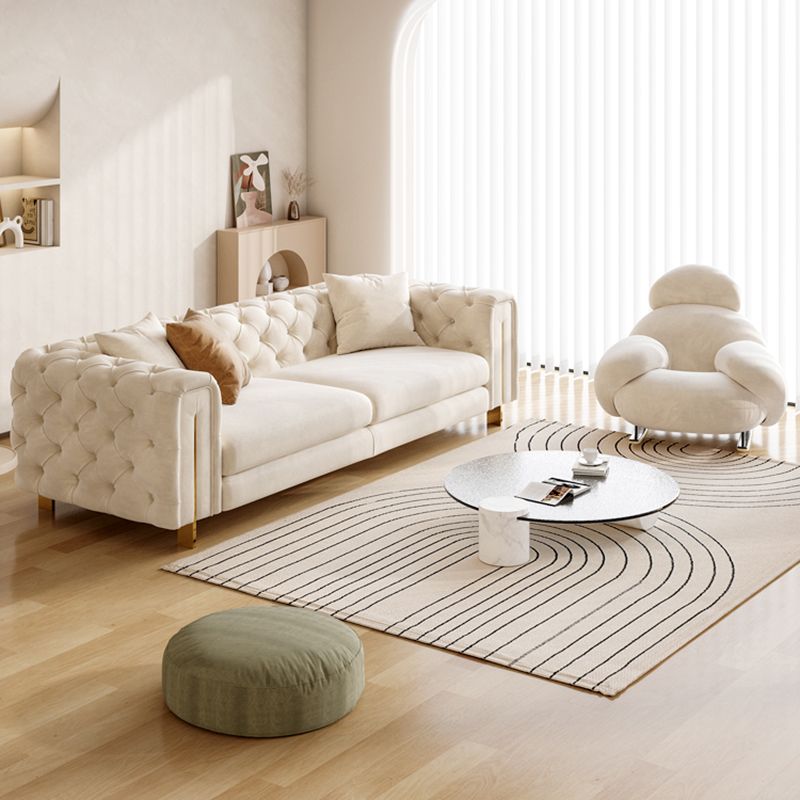 Contemporary Velet Seating Tufted Back Square Arm Sofa for Living Room Clearhalo 'furn' 'furn_sofas' 'Furniture' 'Living Room Furniture' 'Sofa' 'sofas' 1200x1200_9e620557-c3a8-4630-8b45-53caf9ceea67