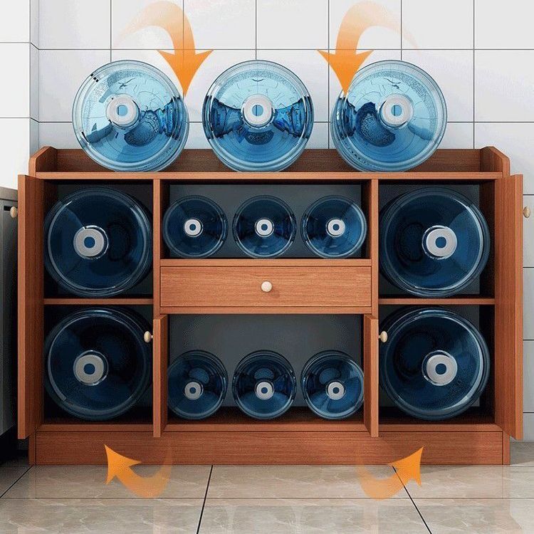 Sideboard del pavimento in legno moderno mobile rettangolo moderno per la casa