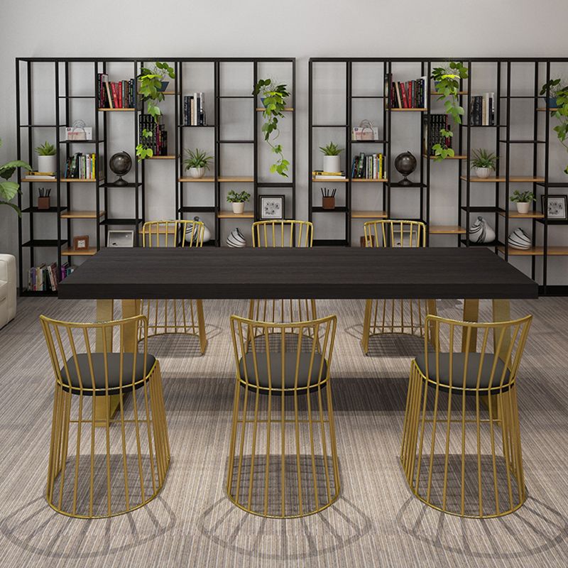 Rectangle Sled Base Home Furniture Solid Wood Dining Room Collection for Dining Room Clearhalo ' dining_table' 'Dining Tables & Seating' 'Dining Tables' 'furn' 'furn_dining_table' 'Furniture' 'furniture_dining_table' 'Kitchen & Dining Furniture' 'kitchen&dining_furn' 'kitchen' 'kitchen_dining_table' 1200x1200_9e6329bf-5cf0-4a33-8e8e-ad6092667b88