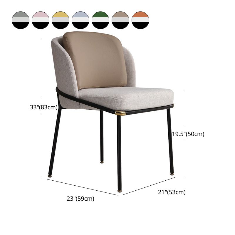 Industrial Chair Dining Armless Chairs for Kitchen with Metal Legs Clearhalo 'Dining Chairs' 'Dining Tables & Seating' 'dining_chair' 'furn' 'furn_dining_chair' 'Furniture' 'furniture_dining_chair' 'Kitchen & Dining Furniture' 1200x1200_9e632e71-51cd-4f72-affc-427ffbb263a2