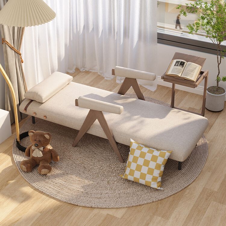 Almohada de sofá de madera sólida de país francés incluye cama de sofá incluida