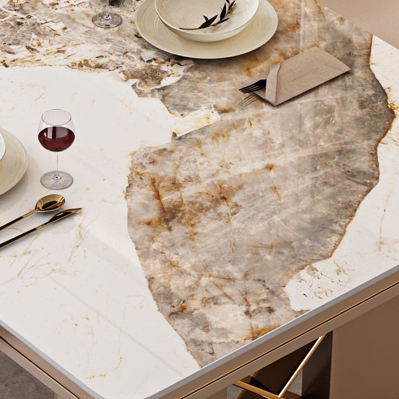 Luxury Sintered Stone Top Dining Table in White Rectangle Table with Double Pedestal Clearhalo ' dining_table' 'Dining Tables & Seating' 'Dining Tables' 'furn' 'furn_dining_table' 'Furniture' 'furniture_dining_table' 'Kitchen & Dining Furniture' 'kitchen&dining_furn' 'kitchen' 'kitchen_dining_table' 1200x1200_9e63fdde-f4d2-49aa-a086-0e1a26a96283