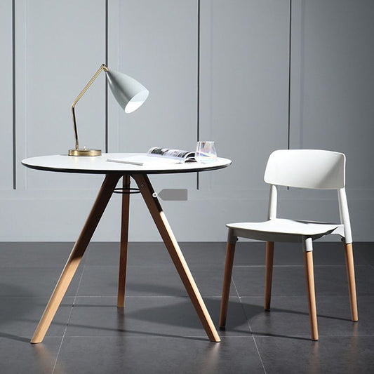 Contemporary Style Plastic Dining Chair Open Back Dining Side Chairs for Kitchen Clearhalo ' kitchen&dining_furn' 'Dining Chairs' 'Dining Tables & Seating' 'dining_chair' 'furn' 'furn_dining_chair' 'Furniture' 'furniture_dining_chair' 'Kitchen & Dining Furniture' 'kitchen' 1200x1200_9e645274-c4df-421d-9a14-54ba6e219430