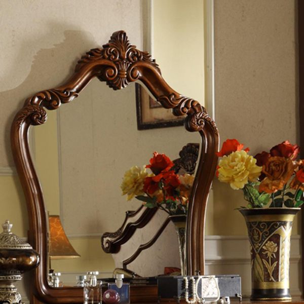 3-Piece Standing Brown Vanity Dressing Table Set with Makeup Table and Stool Clearhalo 'Bedroom Furniture' 'furn' 'furn_makeup_vanities' 'Furniture' 'Makeup Vanities' 'makeup_vanities' 1200x1200_9e663bf5-b320-42f6-b407-09ac6370d72d