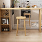 Table de bar en bois de style Glam, ensemble de 1/2/3 pièces de table de bar rectangulaire pour un usage domestique