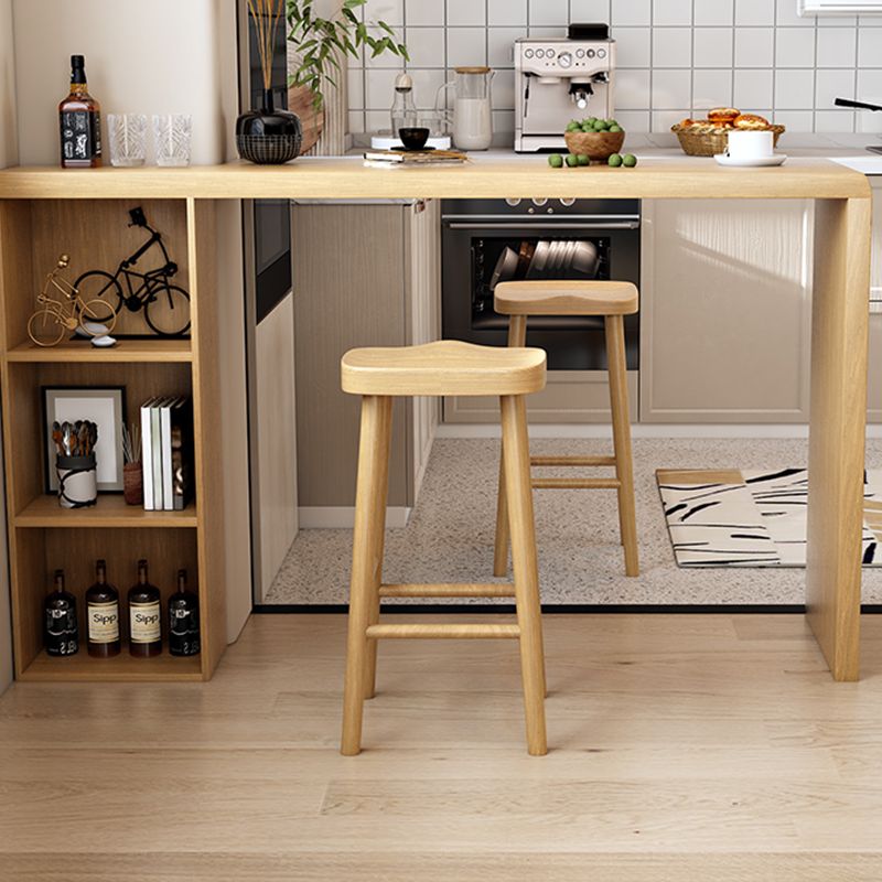 Table de bar en bois de style Glam, ensemble de 1/2/3 pièces de table de bar rectangulaire pour un usage domestique