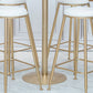 Stone Bar Dining Table Glam Round /Square Bar Table with Pedestal for Dining Room Clearhalo 'Bar Furniture' 'Bar Tables' 'bar_tables' 'furn' 'furn_bar_tables' 'Furniture' 'furniture_bar_tables' 'Kitchen & Dining Furniture' 1200x1200_9e67f18e-9630-44a0-918a-ef7554f00dcb