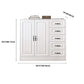 White Storage Chest Modern Style Wooden Storage Chest Dresser with Drawers and Doors Clearhalo 'Bedroom Furniture' 'Dressers & Chests' 'dressers_chests' 'furn' 'furn_dressers_chests' 'Furniture' 1200x1200_9e686526-8d16-4ad0-a5f2-1db3f4a109b7