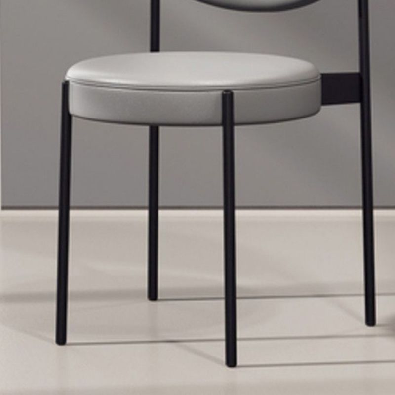 Metaal industriële stijl zijstoel 16 "Wide Open Back Dining zijstoel