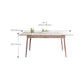 Simplicité Table de cuisine en pierre fritrée Home Drinage extensible