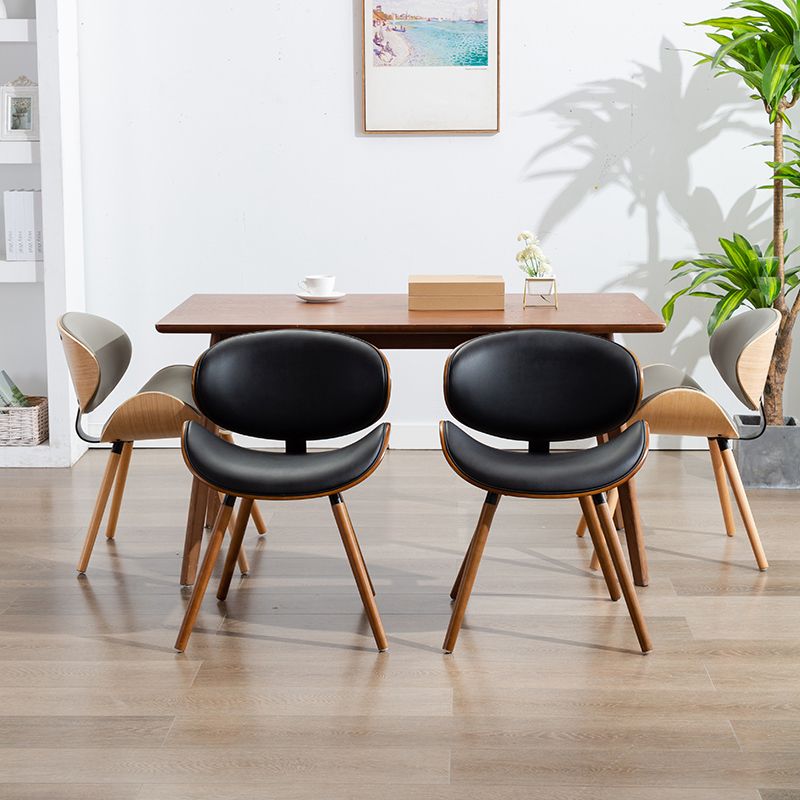 Modern Style Dining Side Chair Armless Single Chair for Kitchen with Wooden Legs Clearhalo ' kitchen&dining_furn' 'Dining Chairs' 'Dining Tables & Seating' 'dining_chair' 'furn' 'furn_dining_chair' 'Furniture' 'furniture_dining_chair' 'Kitchen & Dining Furniture' 'kitchen' 1200x1200_9e6ab869-0d6c-489a-90b6-b20685dc4b5c