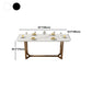 Sintered Stone Table for Restaurant Luxury Dining Table with Trestle Base Clearhalo 'Dining Tables & Seating' 'Dining Tables' 'dining_table' 'furn' 'furn_dining_table' 'Furniture' 'furniture_dining_table' 'Kitchen & Dining Furniture' 'kitchen' 'kitchen_dining_table' 1200x1200_9e6ac23c-3a24-42de-b136-835d9b9b442f