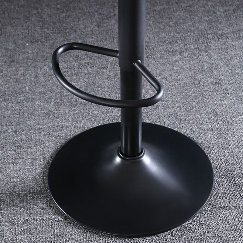 Adjustable Height Iron Leather Counter Stools Black Swivel Scandinavian Bar Stools Clearhalo 'Bar Furniture' 'Bar Stools' 'bar_stools' 'furn' 'furn_bar_stools' 'furniture_bar_stools' 'Kitchen & Dining Furniture' 'kitchen&dining_furn' 'kitchen' 'kitchen_furn' Furniture' 1200x1200_9e6baa4c-0308-405d-9627-180a01d49080