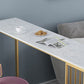 Bartisch-Set aus Kunstmarmor, 1/2/3-teilig, Glamour-Rechteck-Bistro-Set für das Esszimmer
