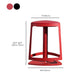 Armless Bar Stools Adjustable Height Dining Stool with Metal Base