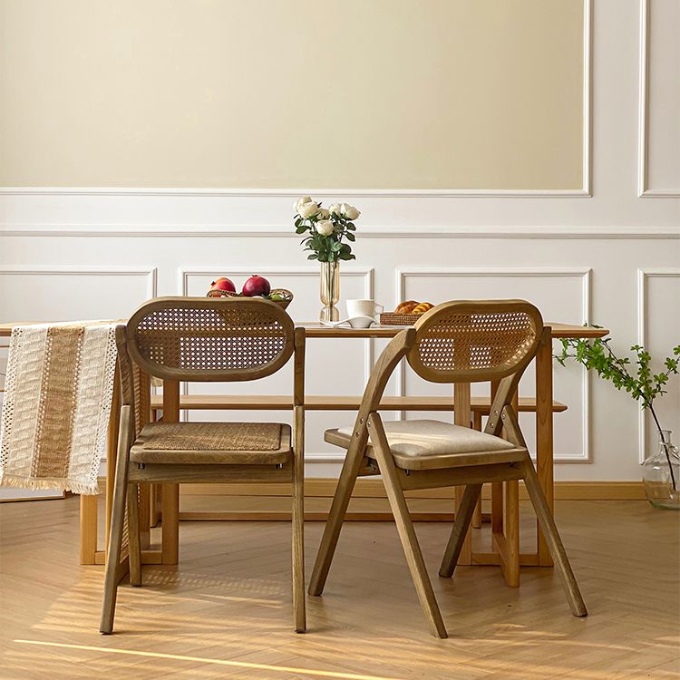 Solid Wood Side Chair Modern Folding Dining Chair for Living Room Clearhalo 'Dining Chairs' 'Dining Tables & Seating' 'dining_chair' 'furn' 'furn_dining_chair' 'Furniture' 'Kitchen & Dining Furniture' 1200x1200_9e70b8dd-ddaf-4e3e-98eb-db6392bc3657