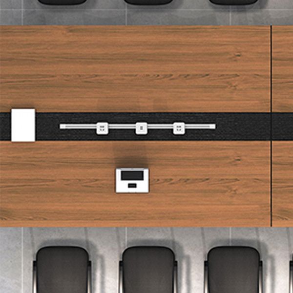 Mesa de reuniones de la oficina rectángulo escritorio de escritura de madera de estilo moderno