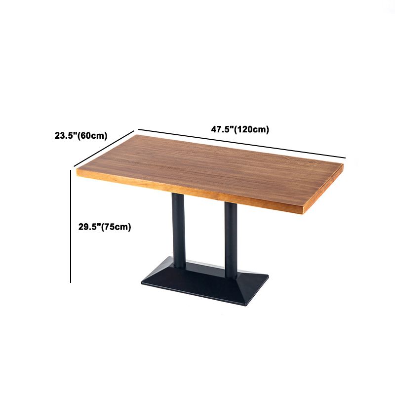 Industrial Rectangle Table Set 1/2/3 Pieces Dining Set for Restaurant Clearhalo 'Dining Room Sets' 'Dining Tables & Seating' 'dining_room_set' 'furn' 'furn_dining_room_set' 'Furniture' 'Kitchen & Dining Furniture' 1200x1200_9e70f5e6-577e-4492-b8cf-2e6a802ee640