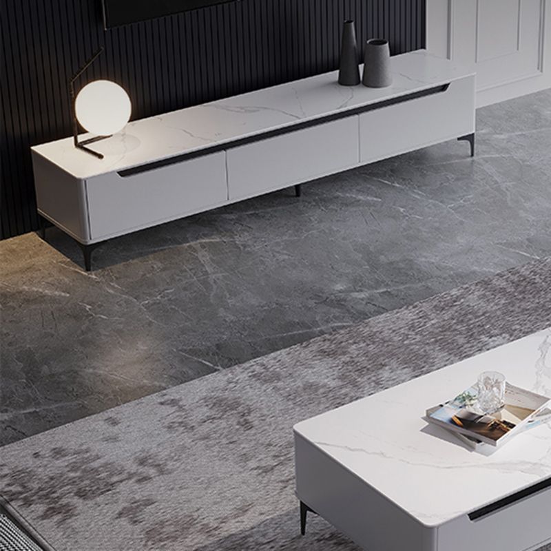 Stone TV Media Console Contemporary Stand Console with 3 Drawers Clearhalo 'furn' 'furn_tv_stands_entertainment_centers' 'Furniture' 'Living Room Furniture' 'TV Stands & Entertainment Centers' 'TV Stands & Media Storage Furniture' 'tv_stands_entertainment_centers' 1200x1200_9e72d8fb-7e89-4029-babf-48e36a0c1865