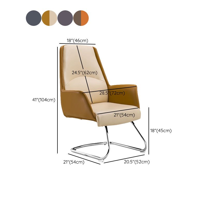 Moderne Ledermanager Stuhl ein verstellbarer lumbaler Support Executive Chair für Office