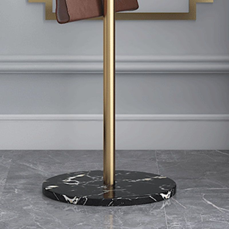 Vrijstaande hall tree marmeren basisinvoer hal boom met 8 haken