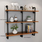 Brown Bookshelf Industrial Style Wall Mounted Bookcase for Home Office Clearhalo 'Bookcases' 'furn' 'furn_bookcases' 'Furniture' 'furniture_bookcases' 'Office Furniture' 1200x1200_9e74af7e-da39-43d1-a77e-3d6bd2259940