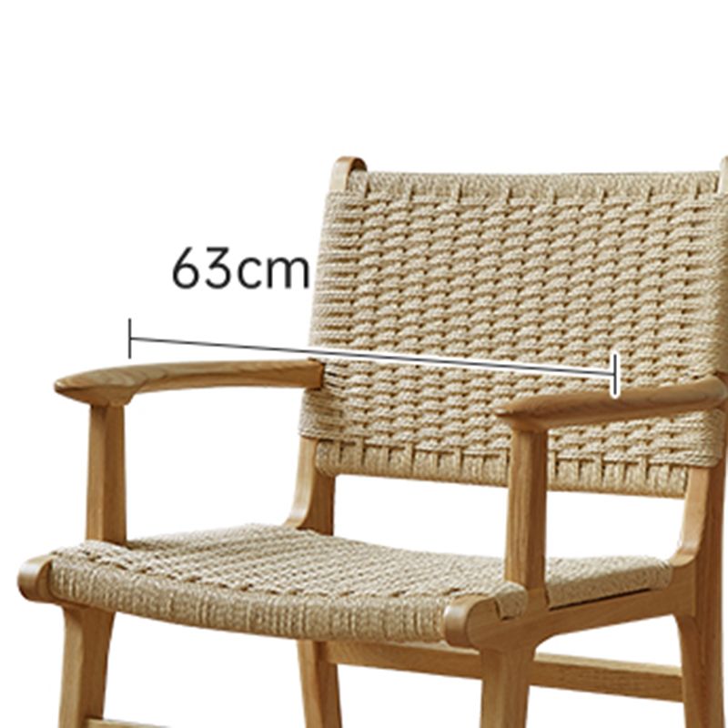Solid Wood Lounge Chair Woven Back Side Chair with Wooden Legs Clearhalo 'Accent Chairs' 'accent_chairs' 'Chairs & Seating' 'furn' 'furn_accent_chairs' 'Furniture' 'Living Room Furniture' 1200x1200_9e757f7b-d520-4fcd-922f-74e0ff870f1d